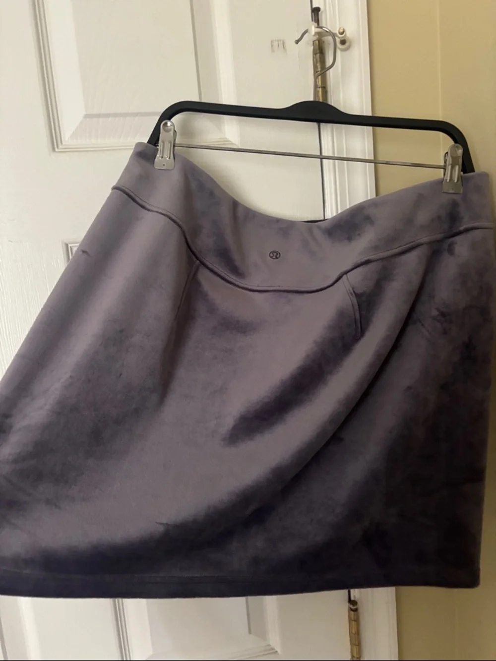 Lululemon Women's Scuba High-Rise in a  Deep Purple Velvet A-Line Skirt